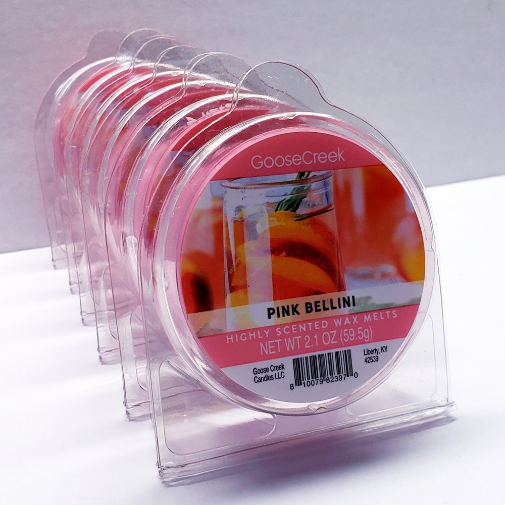 PINK BELLINI -Goose Creek Highly Scented Wax Melts- $8 per pack